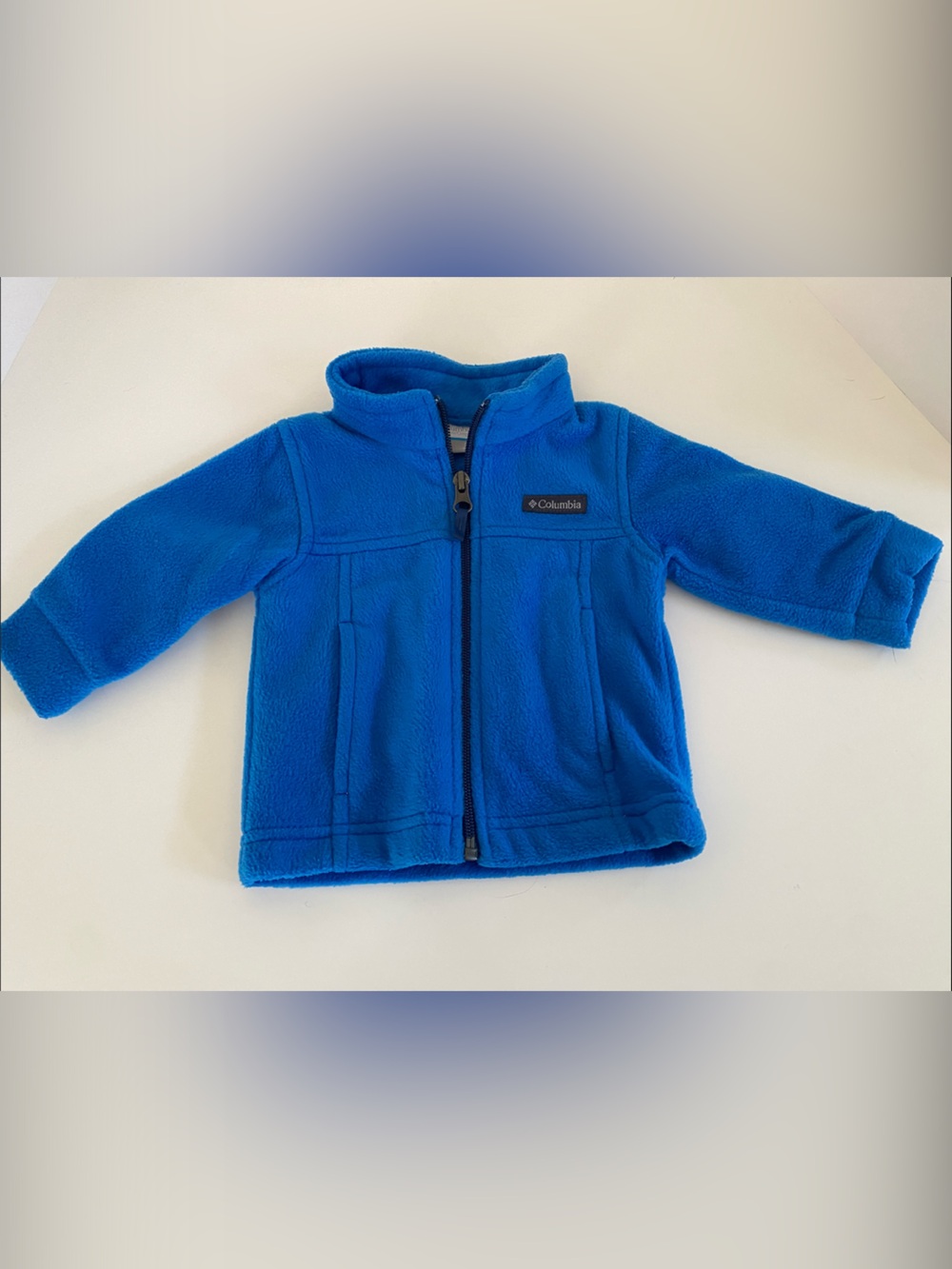 Columbia Baby 3-6M Blue Fleece Zip Jacket